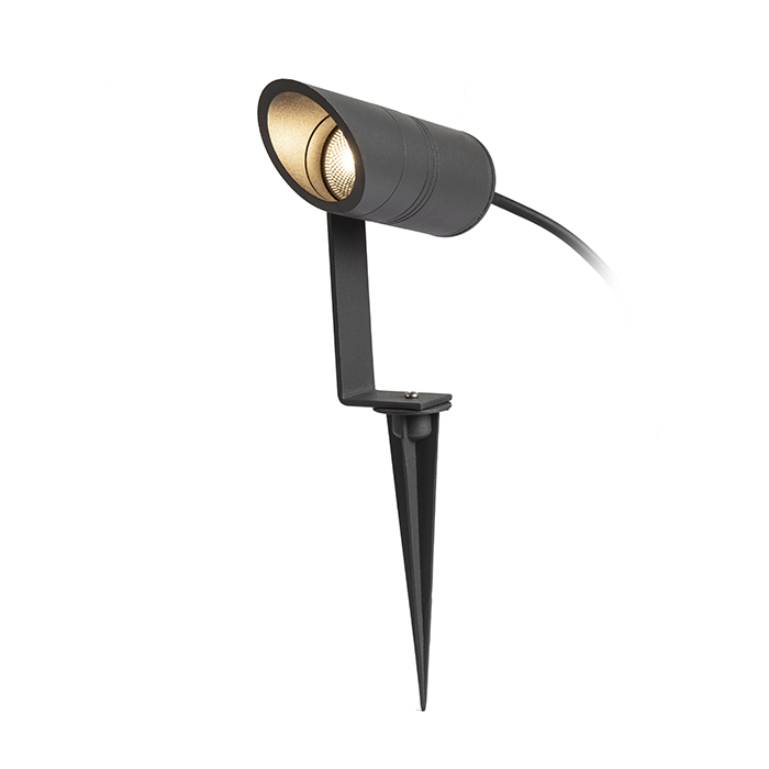 LED mini reflector de exterior cu vârf în pământ, LORCA cu antracit 230V 5W IP65 3000K