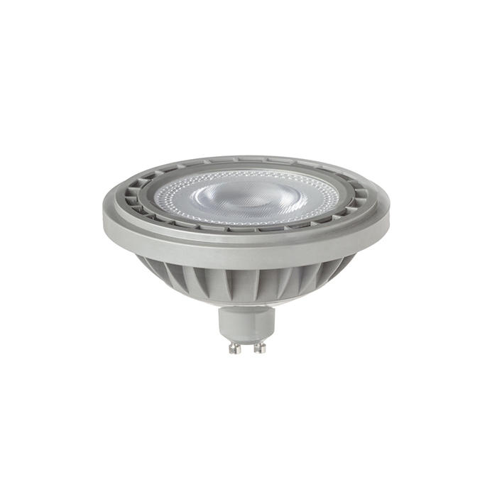 LED reflector cu fasong GU10 cu diametru 111 mm, LED ES111 gri 230V 12W 45° 3000K