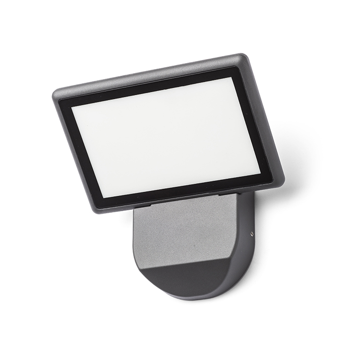 LED reflector de perete cu luminare diagonală jos, COMODO antracit 230V 20W IP65 3000K