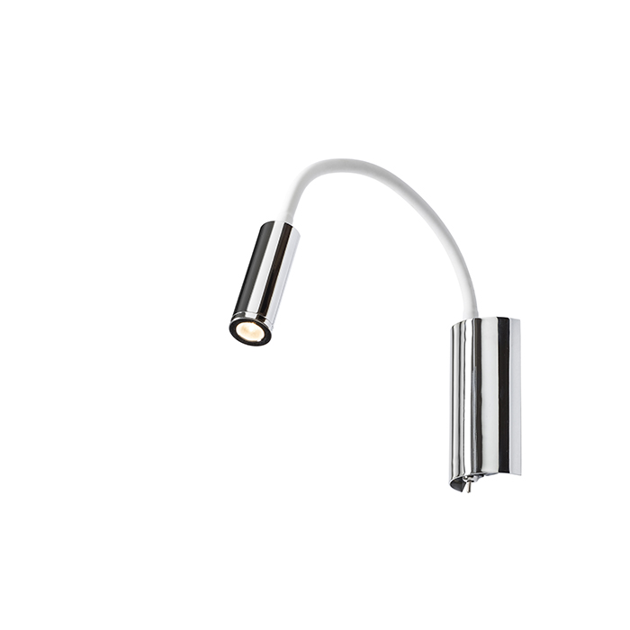 LED-uri spot lumină ,cu gat flexibil, pentru montaj de perete, SHOW alb crom 230V LED 3W 3000K