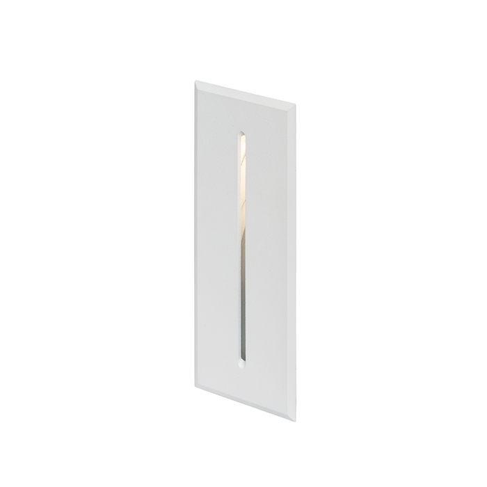 Lumină de exterior încastrată pentru tavan cu iluminare decentă printr-o gaură, SEGNO alb 230V LED 3W IP54 3000K