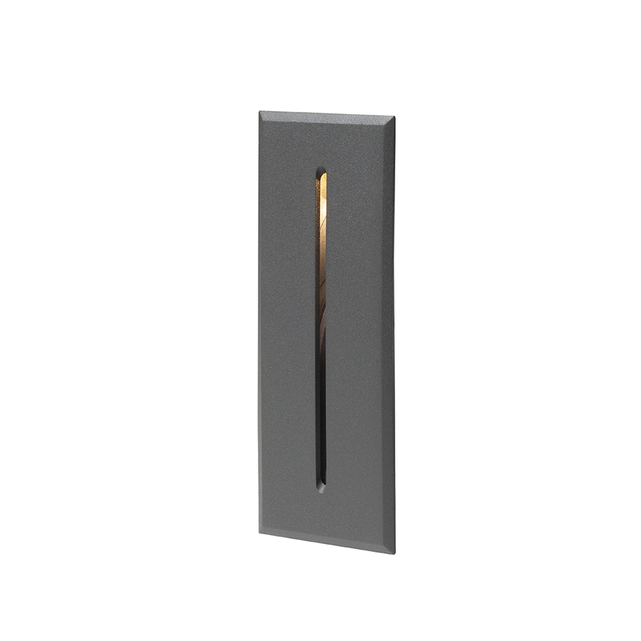 Lumină de exterior încastrată pentru tavan cu iluminare decentă printr-o gaură, SEGNO antracit 230V LED 3W IP54 3000K
