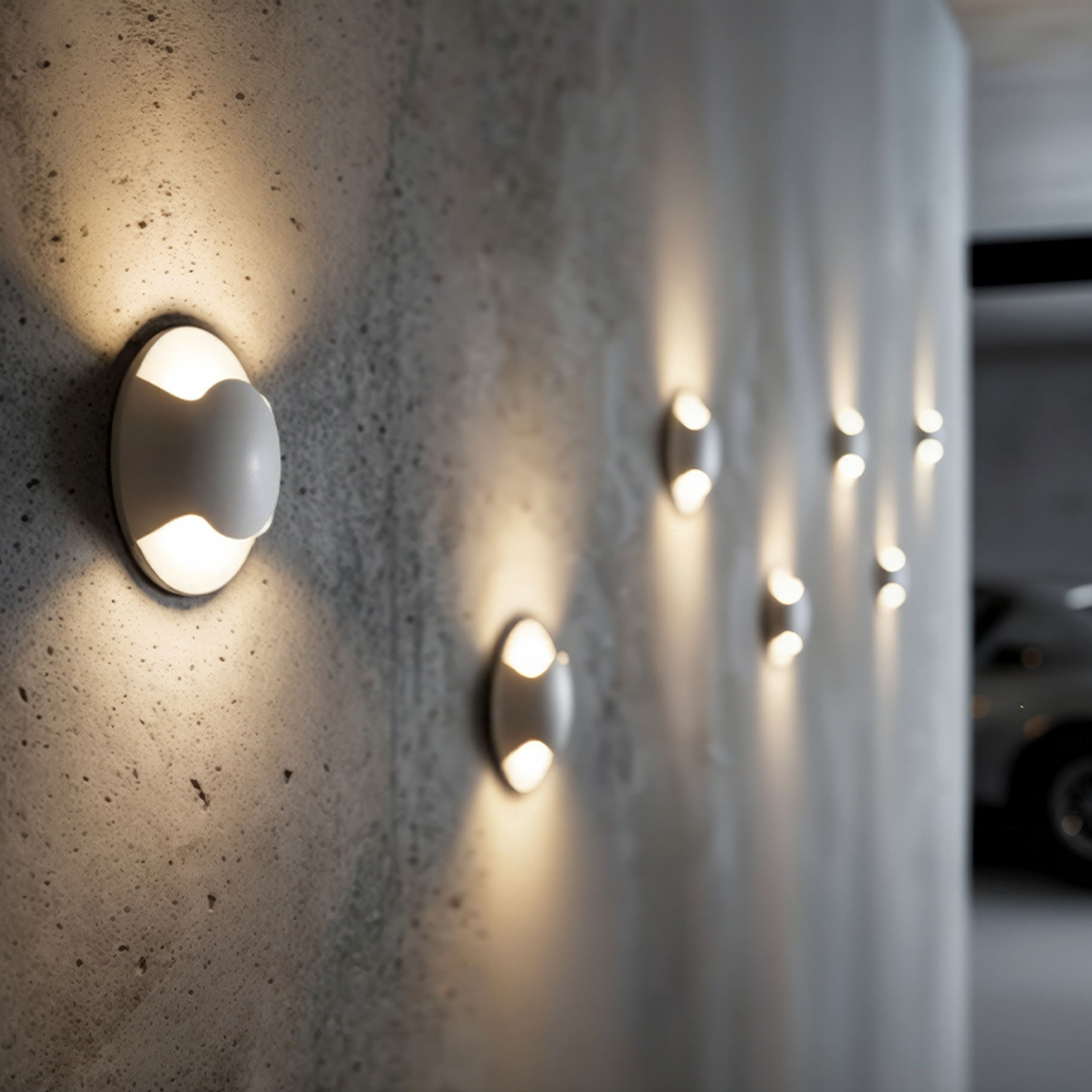 Lumina de orientare incasabilă cu LED integrat care emite lumina pe doua laturi, KICK II încastrat alb 230V 3W IP54 3000K