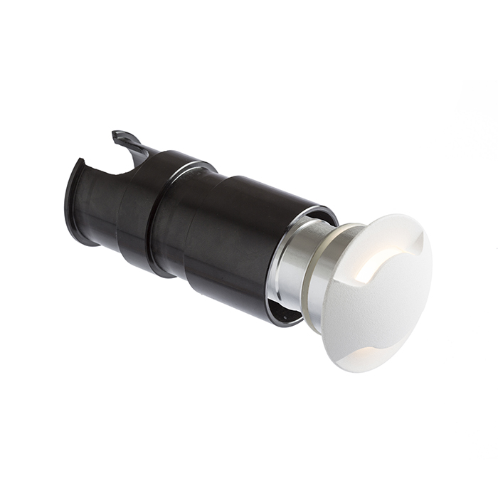Lumina de orientare incasabilă cu LED integrat care emite lumina pe doua laturi, KICK II încastrat alb 230V 3W IP54 3000K