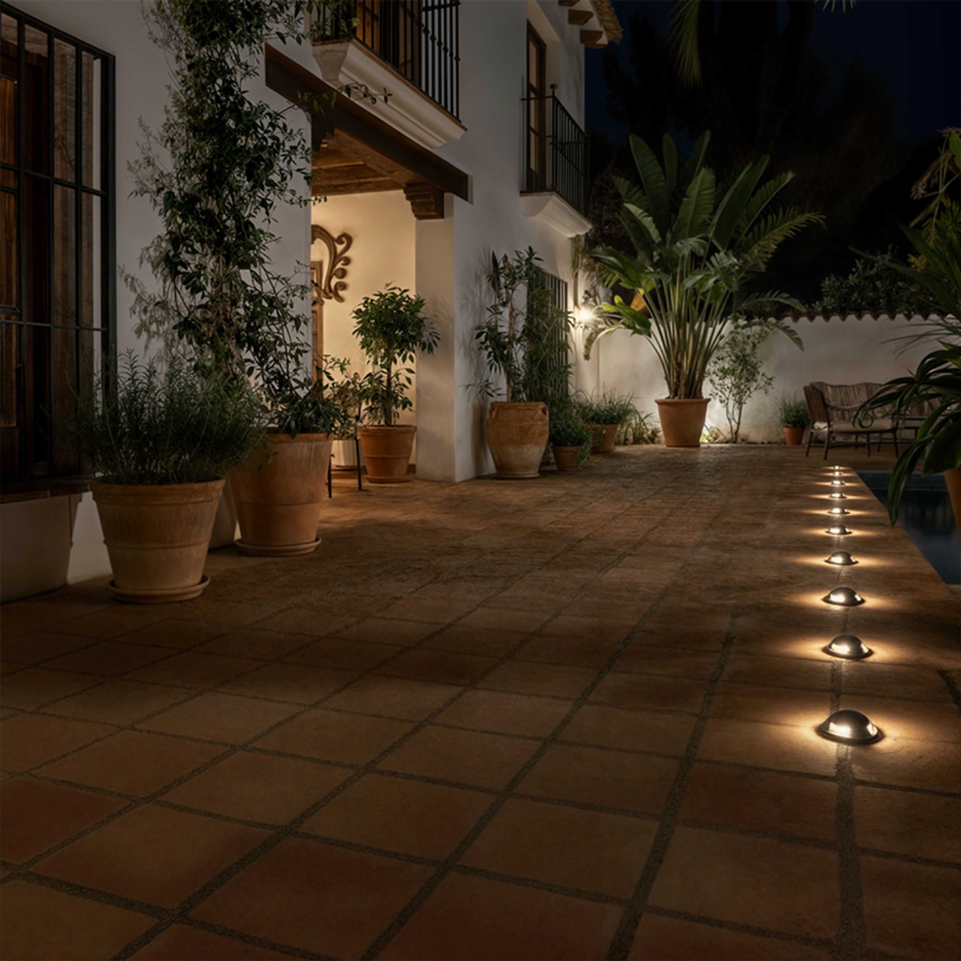 Lumina de pardoseală cu LED cu trei fante, care poate fi instalată direct pe plăci, fără a fi, TOPTOP S III antracit 230V 3x1W IP67 3000K
