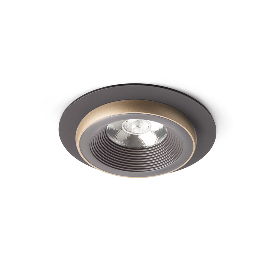Lumină fixă ​​încastrată cu modul LED de 10W, SHARM R I maro/pearl aur 230V 24° 3000K