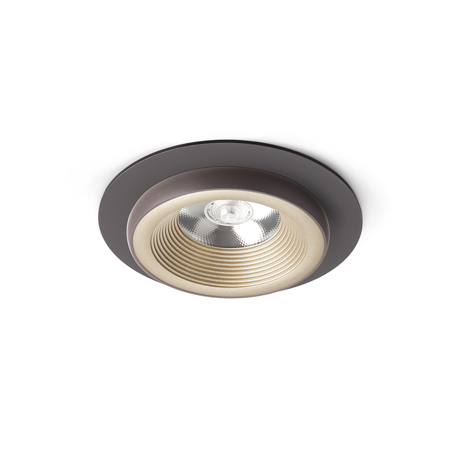 Lumină fixă ​​încastrată cu modul LED de 10W, SHARM R I pearl aur/maro 230V 24° 3000K