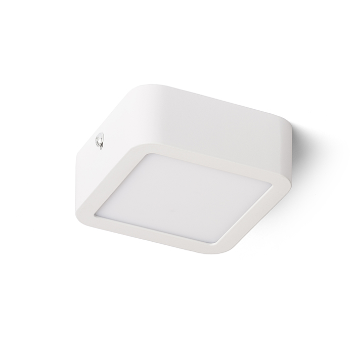 Lumină foarte subțire, montată la suprafață, cu LED reglabil de mare putere, HUE SQ 9 DIMM de tavan alb 230V 6W 3000K