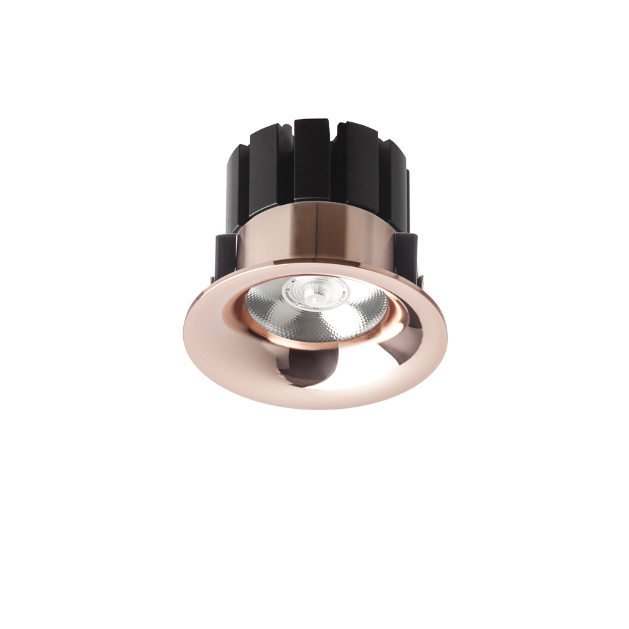 Lumină încastrată non-basculant cu 10W LED modul în diverse culori, SHARM BASE cupru 230V 24° 3000K