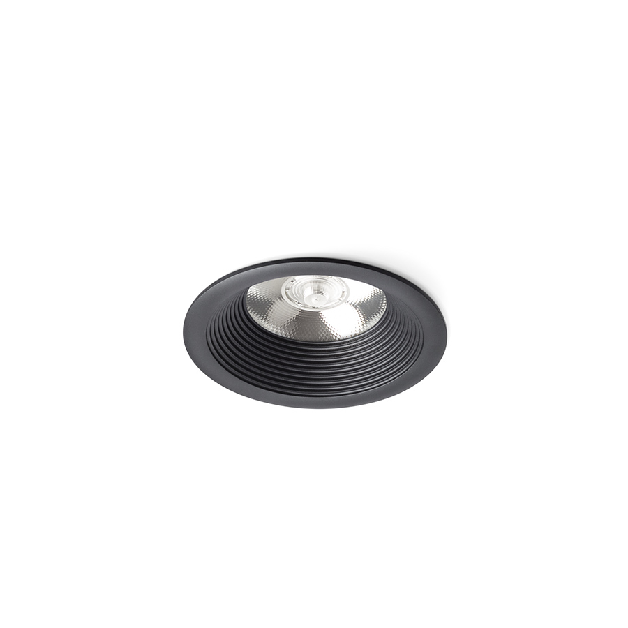 Lumină încastrată non-basculant cu 10W LED modul în diverse culori, SHARM BASE incastrat negru 230V 24° 3000K