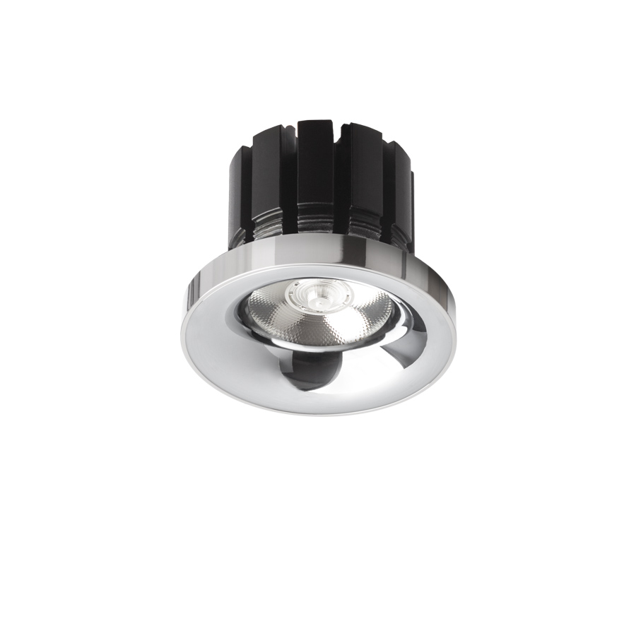 Lumină încastrată non-basculant cu 10W LED modul în diverse culori, SHARM PLUS crom 230V 24° 3000K