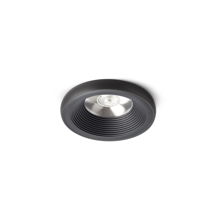 Lumină încastrată non-basculant cu 10W LED modul în diverse culori, SHARM PLUS incastrat negru 230V 24° 3000K