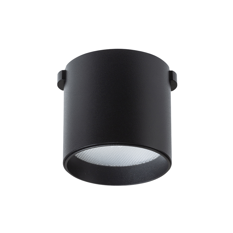 Lumina LED cilindrica pentru utilizare in sistemele VEGA 24V sau wave 24V, CODI sistemul VEGA/WAVE negru 24= 6W 110° 3000K 4000K 5700K