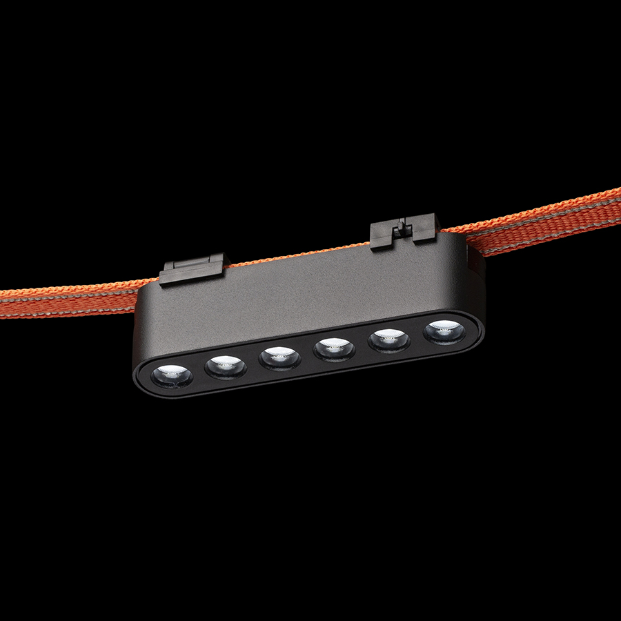 Lumina LED reglabila liniara pentru utilizare in sistemele VEGA 24V sau WAVE 24V, OXANA 11 sistemul VEGA/WAVE negru 24= 6W 24° 3000K 4000K 5700K