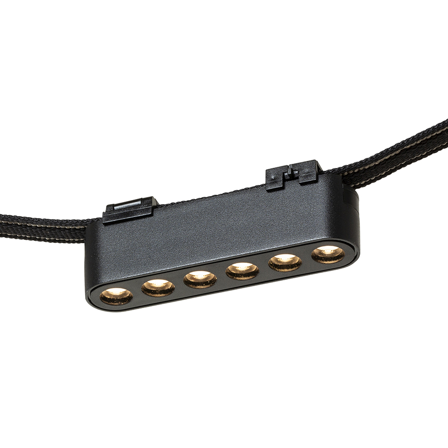 Lumina LED reglabila liniara pentru utilizare in sistemele VEGA 24V sau WAVE 24V, OXANA 11 sistemul VEGA/WAVE negru 24= 6W 24° 3000K 4000K 5700K