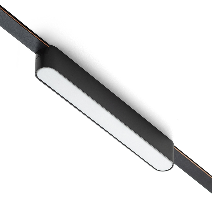Lumina LED liniaras pentru utilizare in sistemele VEGA 24V sau WAVE 24V, OXONIA 22 sistemul VEGA/WAVE negru 24= 12W 110° 3000K 4000K 5700K