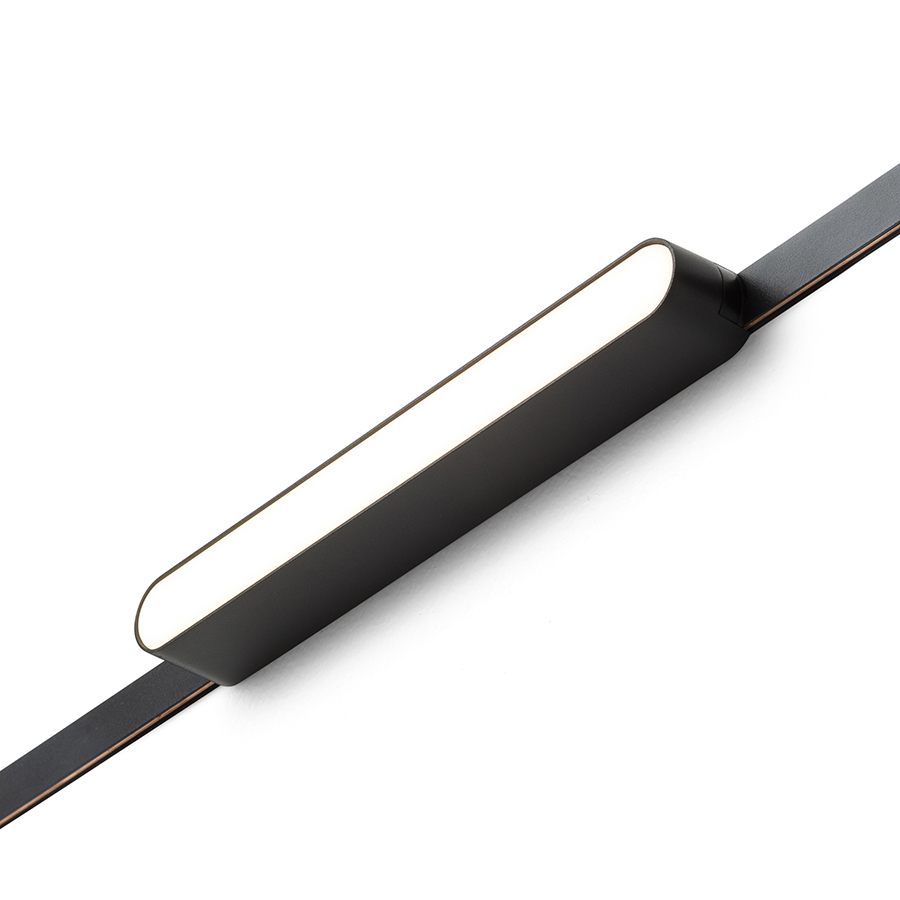 Lumina LED liniaras pentru utilizare in sistemele VEGA 24V sau WAVE 24V, OXONIA 22 sistemul VEGA/WAVE negru 24= 12W 110° 3000K 4000K 5700K