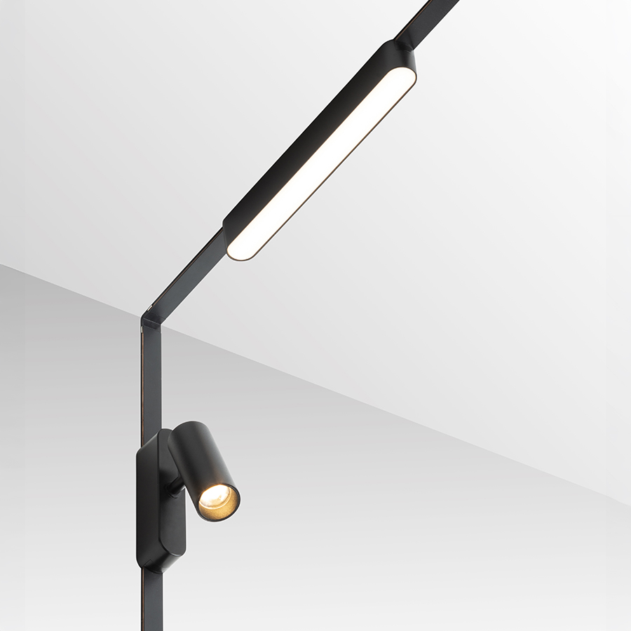 Lumina LED liniaras pentru utilizare in sistemele VEGA 24V sau WAVE 24V, OXONIA 22 sistemul VEGA/WAVE negru 24= 12W 110° 3000K 4000K 5700K