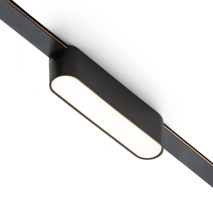 Lumina LED liniara pentru utilizare in sistemele VEGA 24V sau WAVE 24V, OXONIA 11 sistemul VEGA/WAVE negru 24= 6W 110° 3000K 4000K 5700K