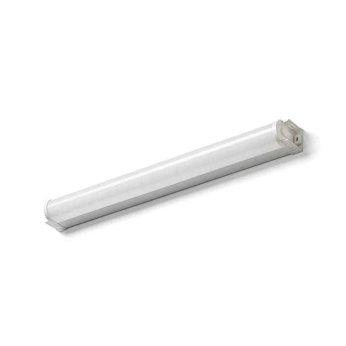 Lumină liniară pentru baie cu LED integrat potrivită deasupra oglinzilor, cu opțiunea de a, TAMPA 60 de perete fără capace alb 230V 15W IP44 3000K