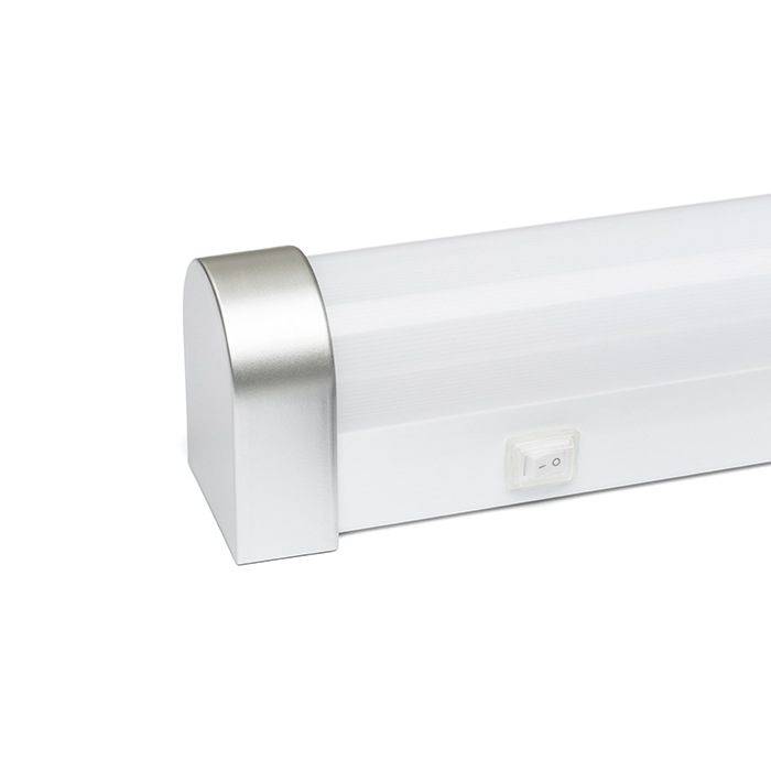 Lumină liniară pentru baie cu LED integrat potrivită deasupra oglinzilor, cu opțiunea de a TAMPA 60, perete, fără, capace, alb, 230V, 15W, IP44, 3000K