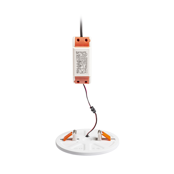 Lumină rotundă cu LED pentru instalare în tavan cu adâncime redusă, BJORK R 16 încastrat alb 230V 12W 3000K