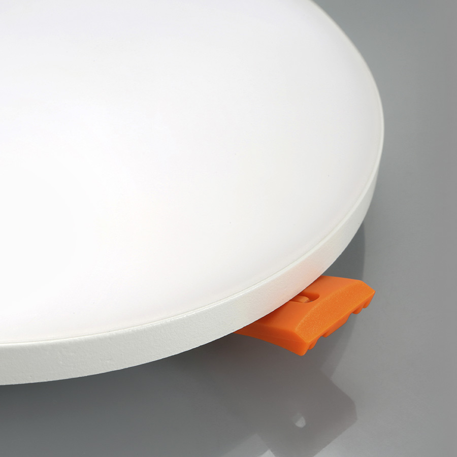 Lumină rotundă cu LED pentru instalare în tavan cu adâncime redusă, BJORK R 16 încastrat alb 230V 12W 3000K