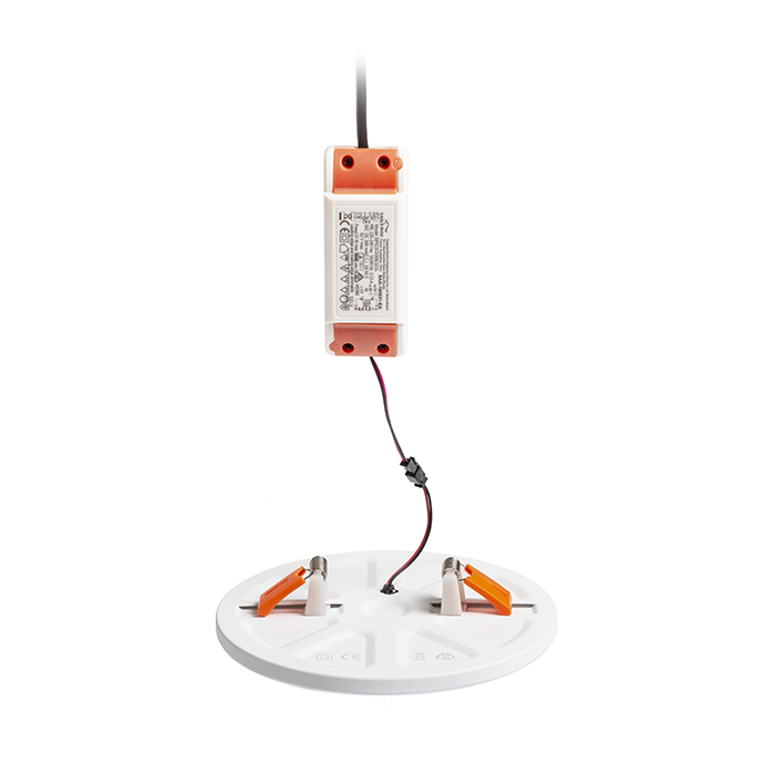 Lumină rotundă cu LED pentru instalare în tavan cu adâncime redusă, BJORK R 20 încastrat alb 230V 18W 3000K