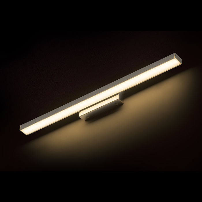 Luminator cu LED-uri cu bază centrală, PANON SHORT de perete crom 230V LED 18W IP44 3000K