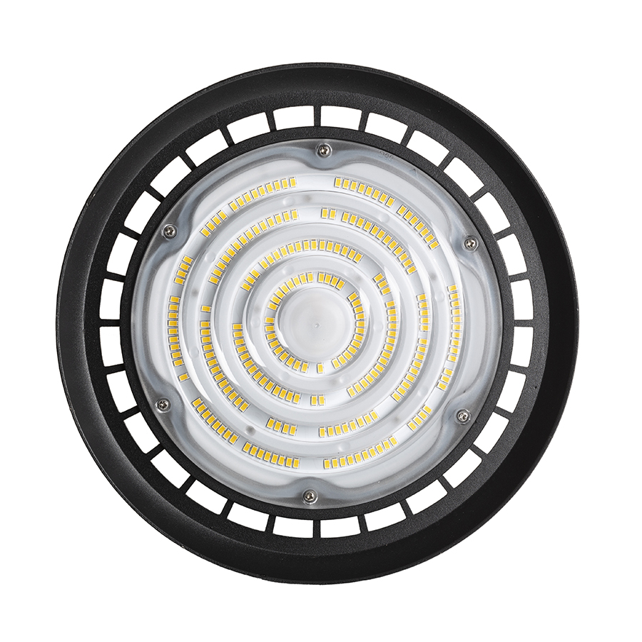 Pandantiv industrial High-Bay cu LED de putere mare, inclusiv un fir (0,5 m), inel de suspensie și, MEGALOS PRO 26 corp negru 230V 100W 90° IP65 4000K