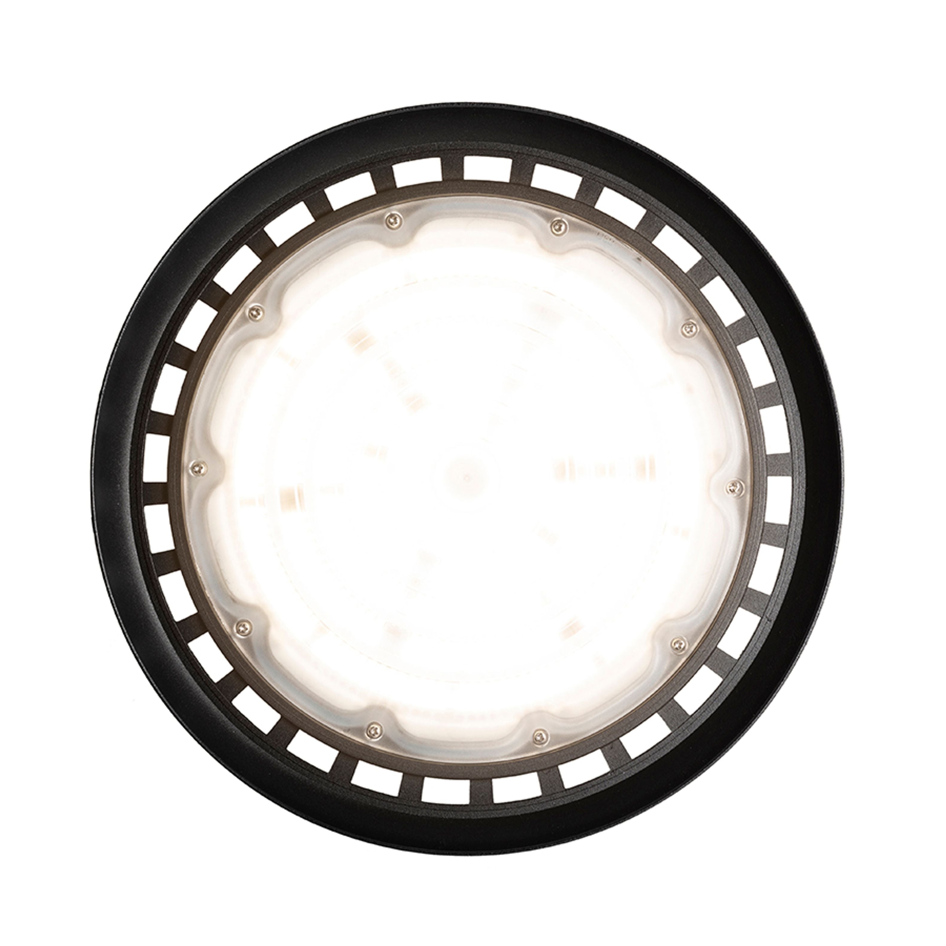 Pandantiv industrial High-Bay cu LED de putere mare, inclusiv un fir (0,5 m), inel de suspensie și, MEGALOS PRO 30 corp negru 230V 150W 90° IP65 4000K