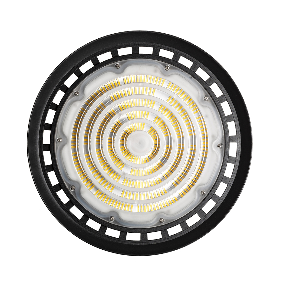 Pandantiv industrial High-Bay cu LED de putere mare, inclusiv un fir (0,5 m), inel de suspensie și, MEGALOS PRO 30 corp negru 230V 150W 90° IP65 4000K
