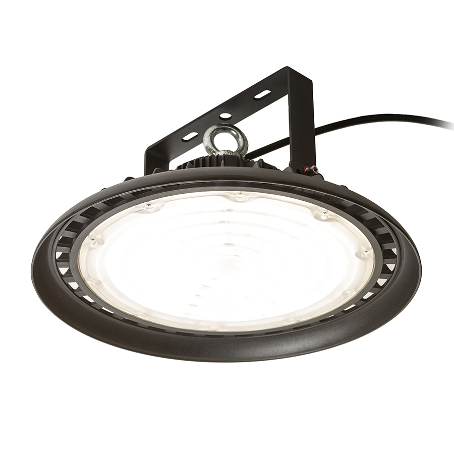 Pandantiv industrial High-Bay cu LED de putere mare, inclusiv un fir (0,5 m), inel de suspensie și, MEGALOS PRO 35 corp negru 230V 200W 90° IP65 4000K
