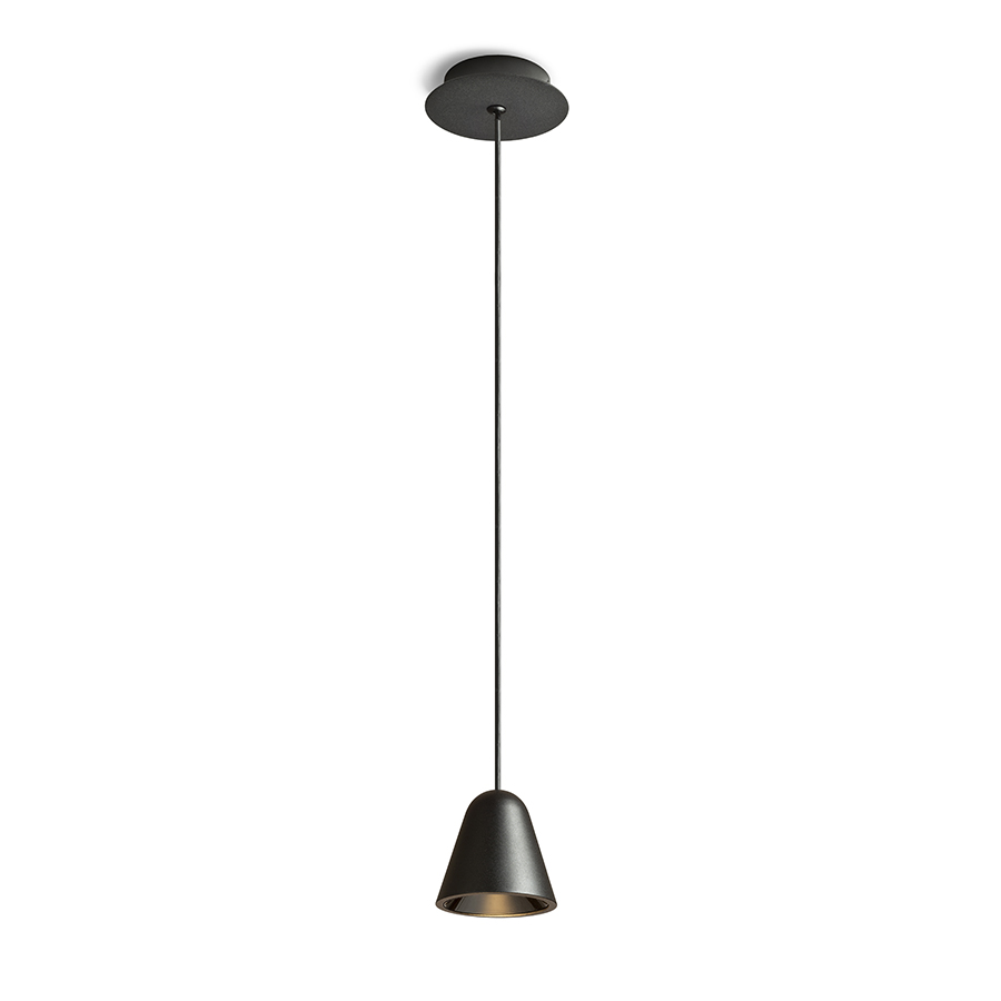 Pandantiv LED elegant, potrivit pentru agătat peste blaturile de bar sau insule de bucătarie, STIG suspendat negru 230V 6.8W 34° 3000K