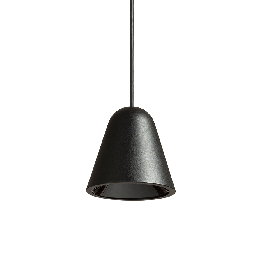 Pandantiv LED elegant, potrivit pentru agătat peste blaturile de bar sau insule de bucătarie, STIG suspendat negru 230V 6.8W 34° 3000K