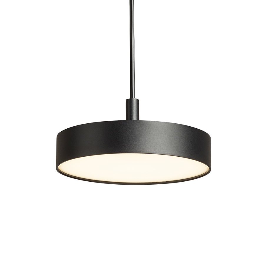 Pandantiv plat cu LED incorporat si iluminare cu o singură direcție, ARETHA I suspendat negru 230V 12W 3000K