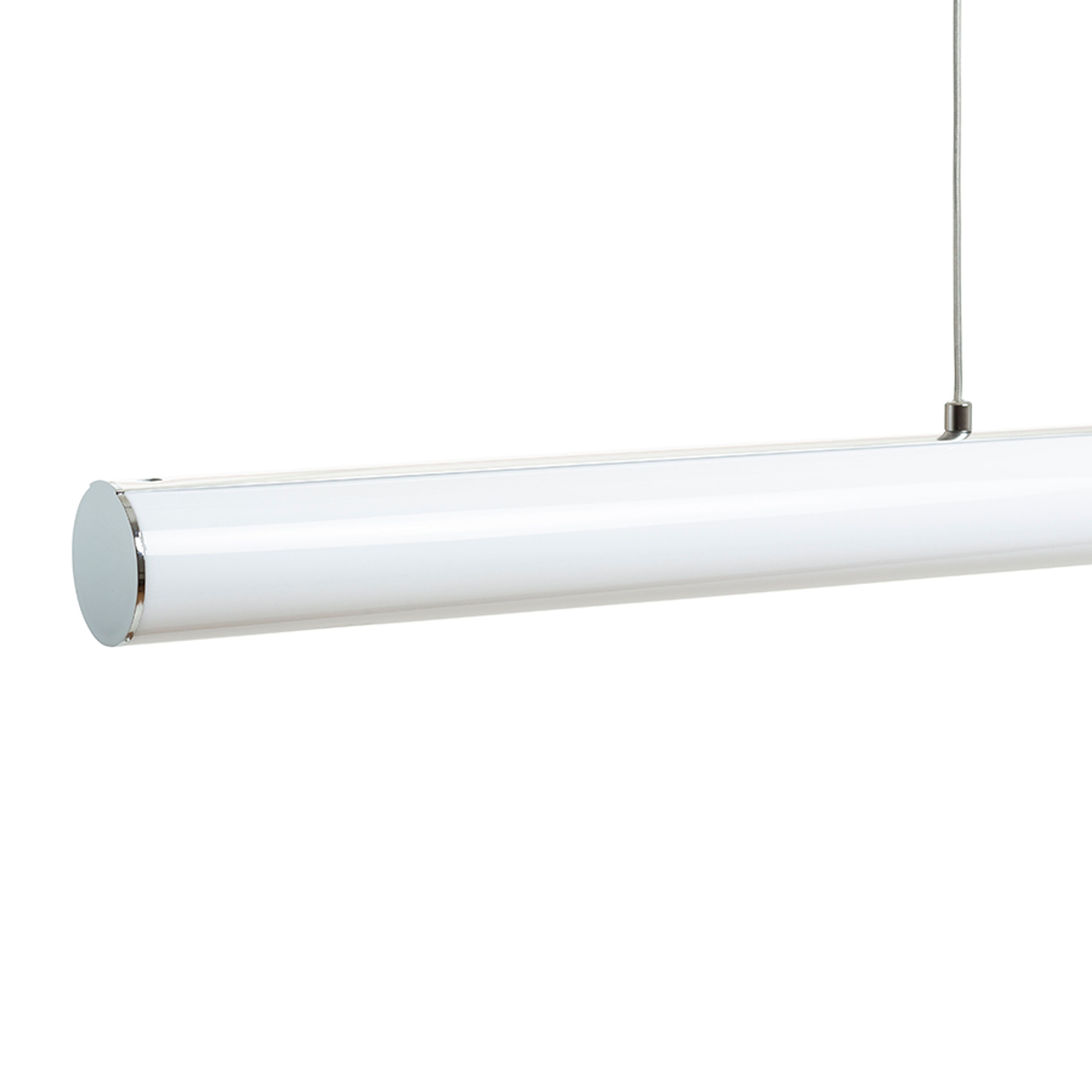 Corp de iluminat LED cu suspendare cu capac acrilic pe o baza cromată sau vopsită, RIVIER LED I suspendat crom/acrilic mat 230V 24W 3000K