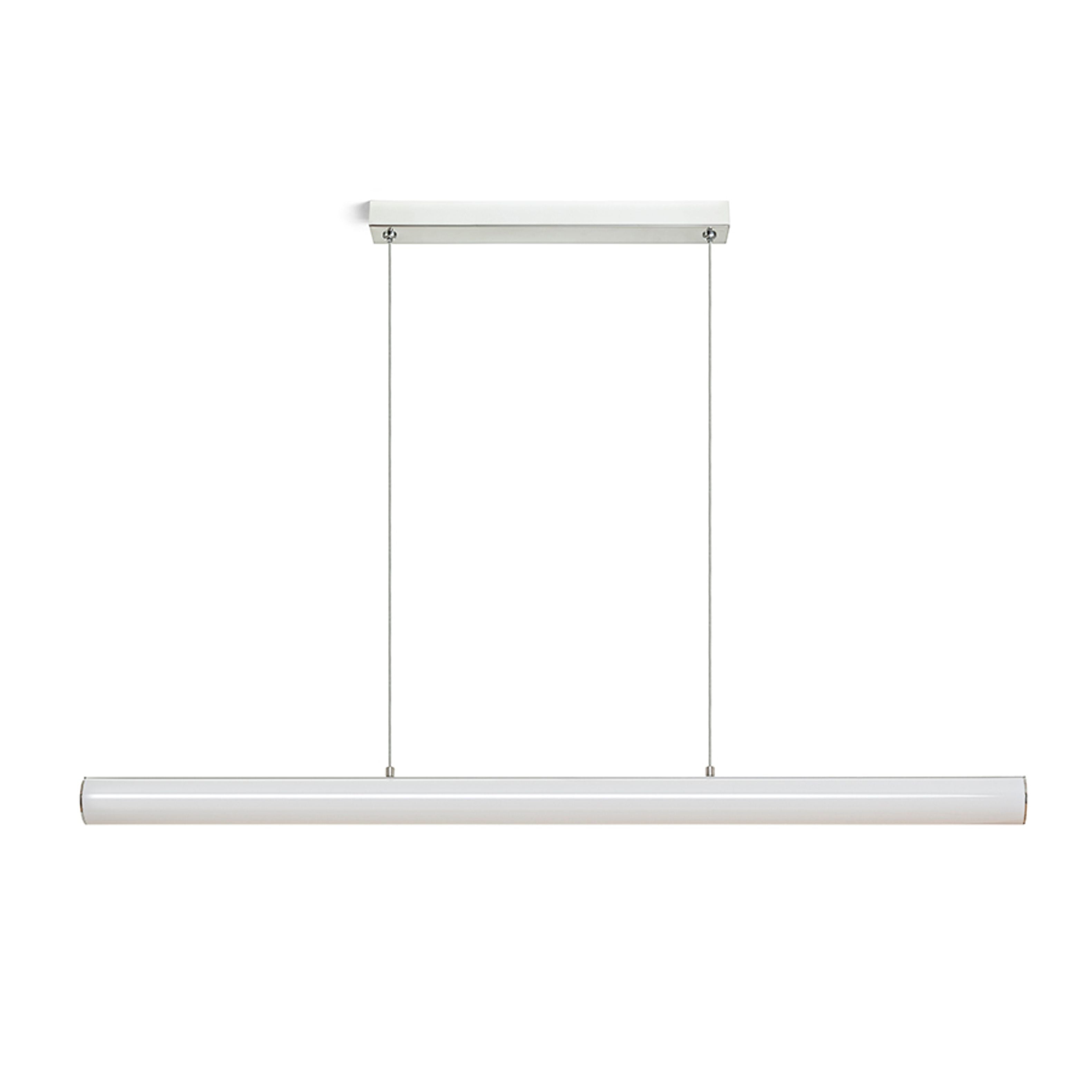 Corp de iluminat LED cu suspendare cu capac acrilic pe o baza cromată sau vopsită, RIVIER LED I suspendat crom/acrilic mat 230V 24W 3000K