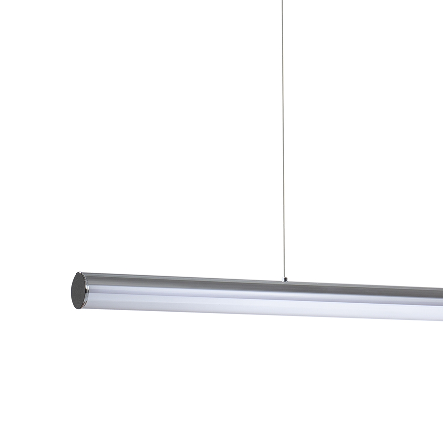 Corp de iluminat LED cu suspendare cu capac acrilic pe o baza cromată sau vopsită, RIVIER LED I suspendat crom/acrilic mat 230V 24W 3000K