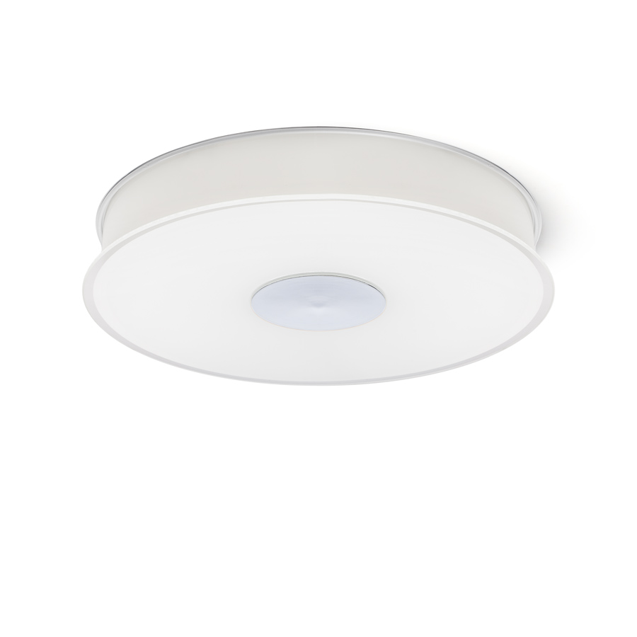 Corp de iluminat de tavan cu abajur din sticlă satinată, ASTERI LED satinată/crom 230V 35W 3000K