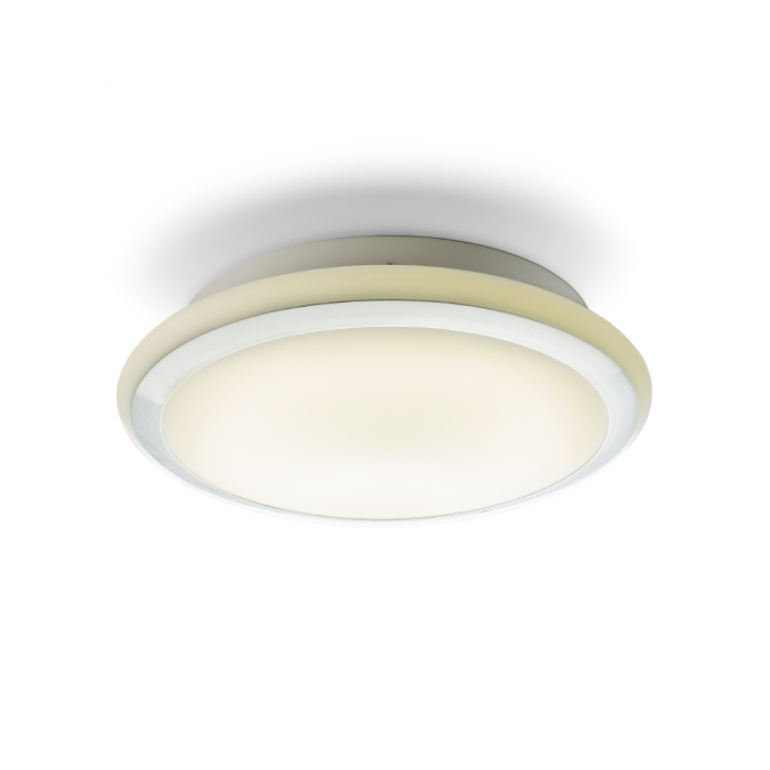 AREA LED de tavan sticlă opal/crom 230V LED 24W IP44 3000K de baie