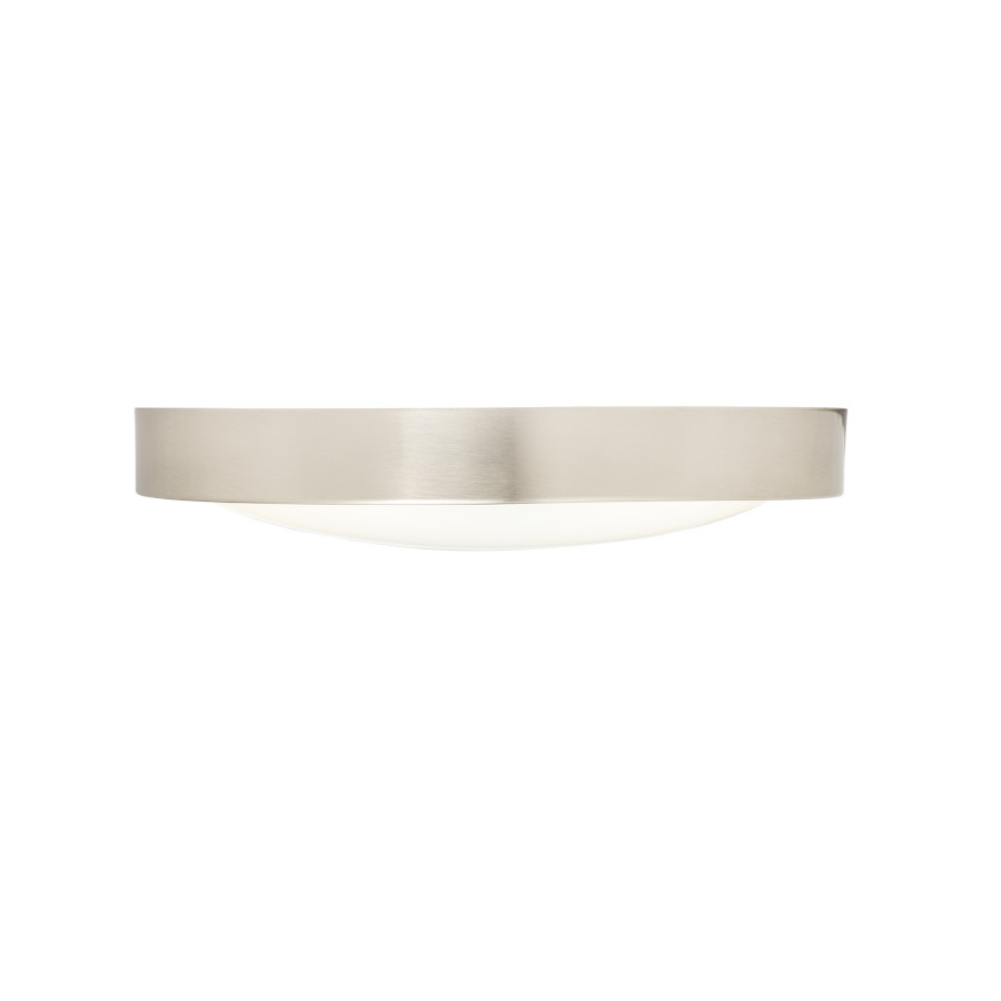 Corp de iluminat LED rotund pentru baie cu ramă mată de nichel, BARRY LED de tavan mat 230V 12W IP44 3000K