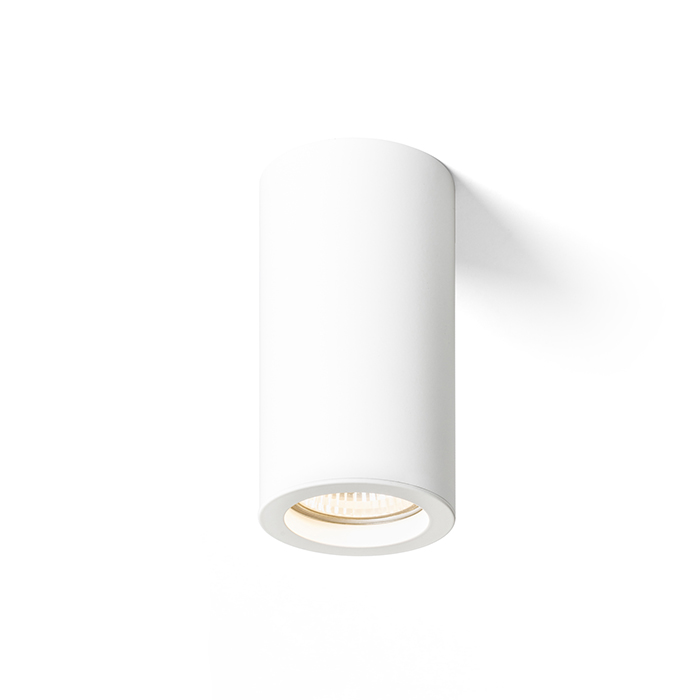 Corp de iluminat cilindric de tavan pentru bec cu halogen fără posibilitatea de înclinare, MOMA alb 230V LED GU10 9W