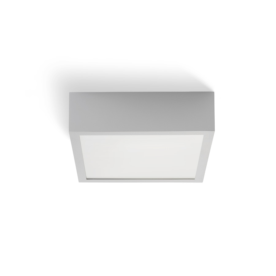 Plafoniera cu LED din profil de aluminiu, cu design elegant, cu difuzor PMMA de culoare opală, STRUCTURAL LED 20x20 montat pe suprafață aluminiu 230V 12W 3000K
