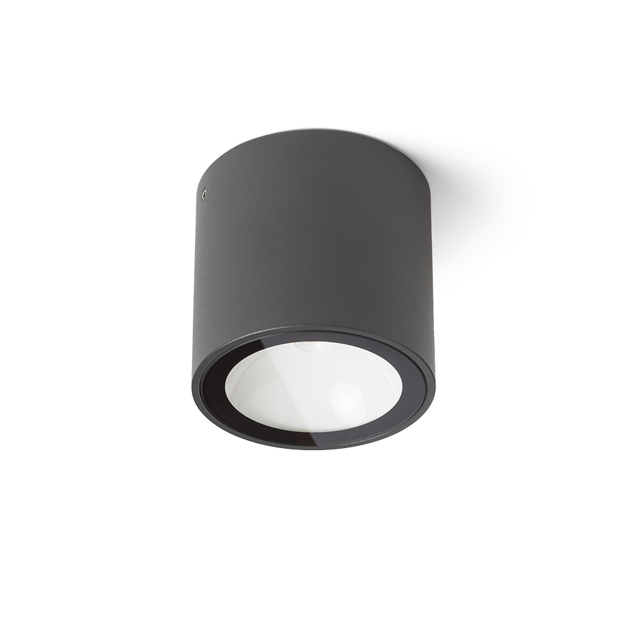Plafoniera de exterior cu LED incorporat, SENZA R de tavan antracit sticlă transparentă 230V 6W IP65 3000K