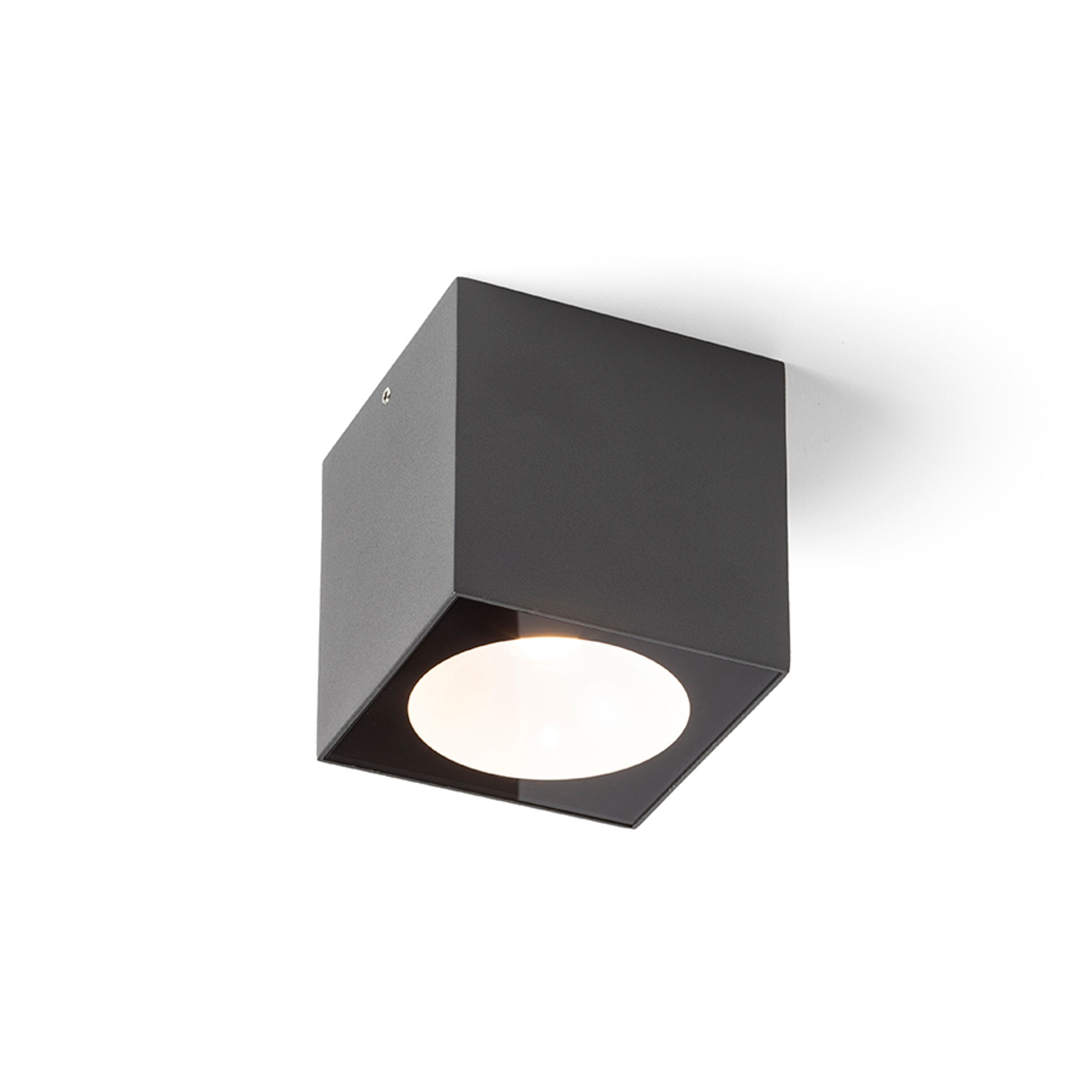 Plafoniera de exterior cu LED incorporat, SENZA SQ de tavan antracit sticlă transparentă 230V 6W IP65 3000K