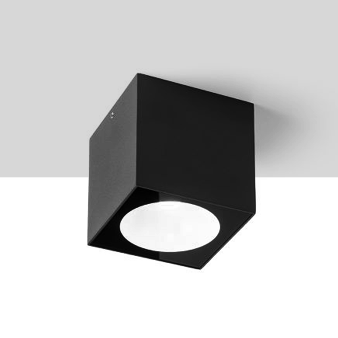 Plafoniera de exterior cu LED incorporat, SENZA SQ de tavan antracit sticlă transparentă 230V 6W IP65 3000K