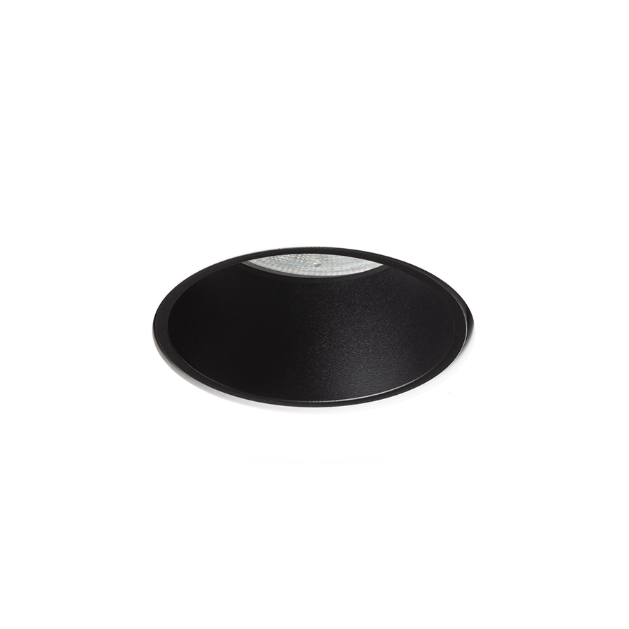 Plafoniera incastrata din ipsos cu reflector metalic intern, surse de lumina LED GU10 non-ajustabile, DAYTONA fixă în rigips/negru 230V 8W