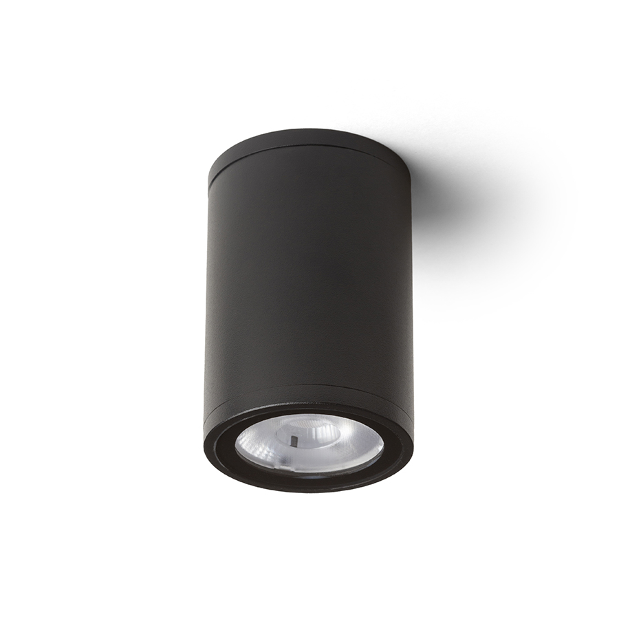 Plafonieră cilindrică cu LED, potrivită atât pentru exterior cât și pentru interior, KORNELIA 5 de tavan negru 230V LED 3W IP65 3000K