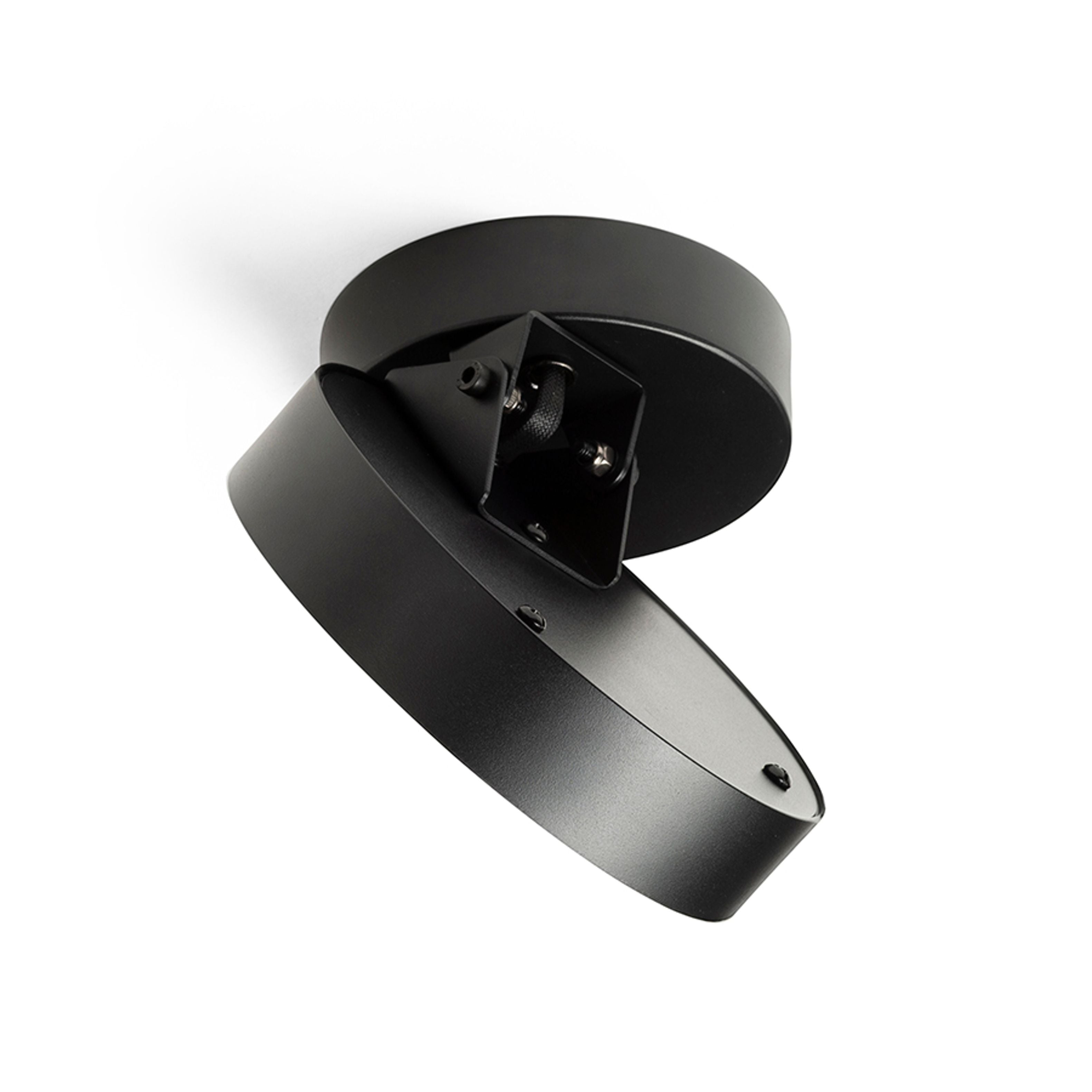 Corp LED plat montat pe suprafață, cu capacitatea de a inclina si roti secțiunea luminoasă Corpul, ARETHA pe suprafață negru 230V 12W 3000K